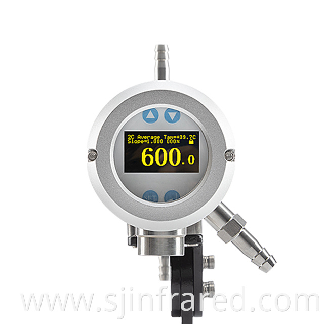 Non contact two color digital infrared pyrometer